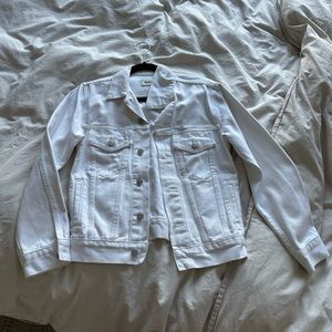 White Reformation Jean Jacket